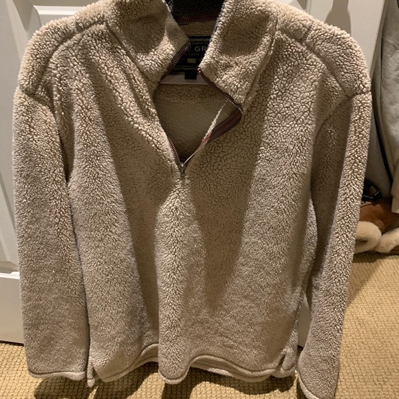TAN MEDIUM TRUE GRUT HALF ZIP SWEATSHIRT